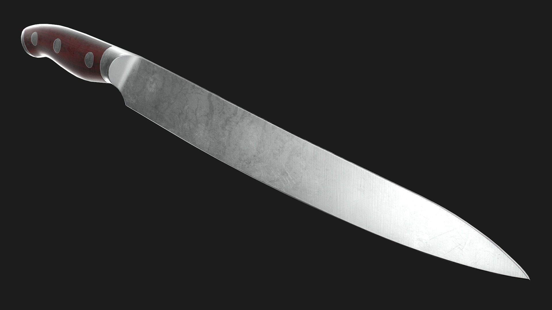 Kitchen Knives Pack PBR Game-Ready Low-poly 3D model_20