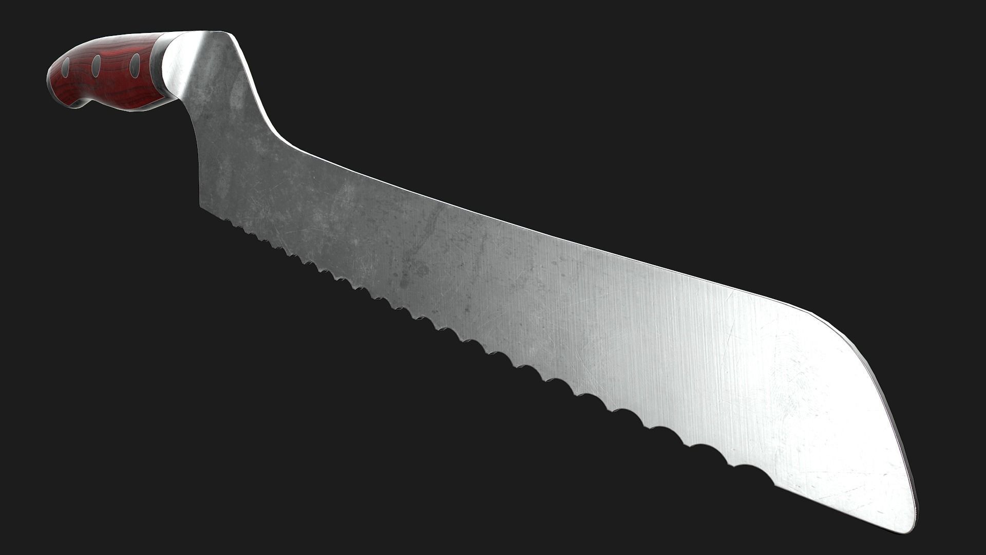 Kitchen Knives Pack PBR Game-Ready Low-poly 3D model_14