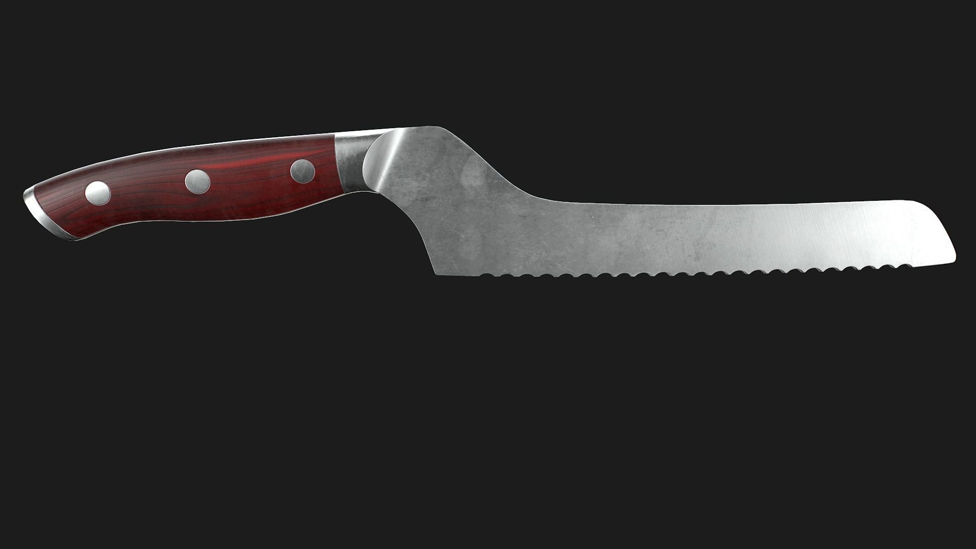 Kitchen Knives Pack PBR Game-Ready Low-poly 3D model_9