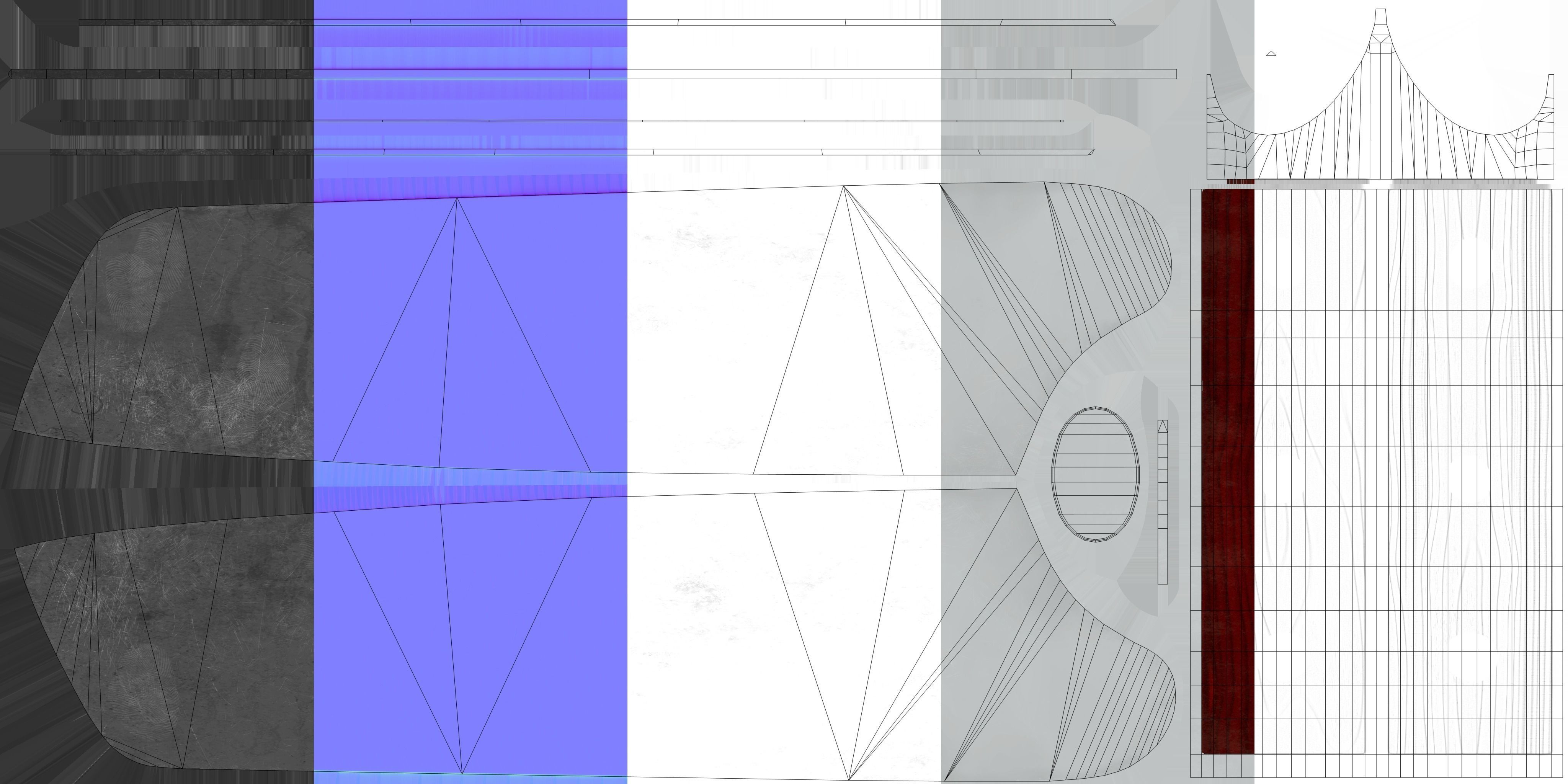 Kitchen Knives Pack PBR Game-Ready Low-poly 3D model_40