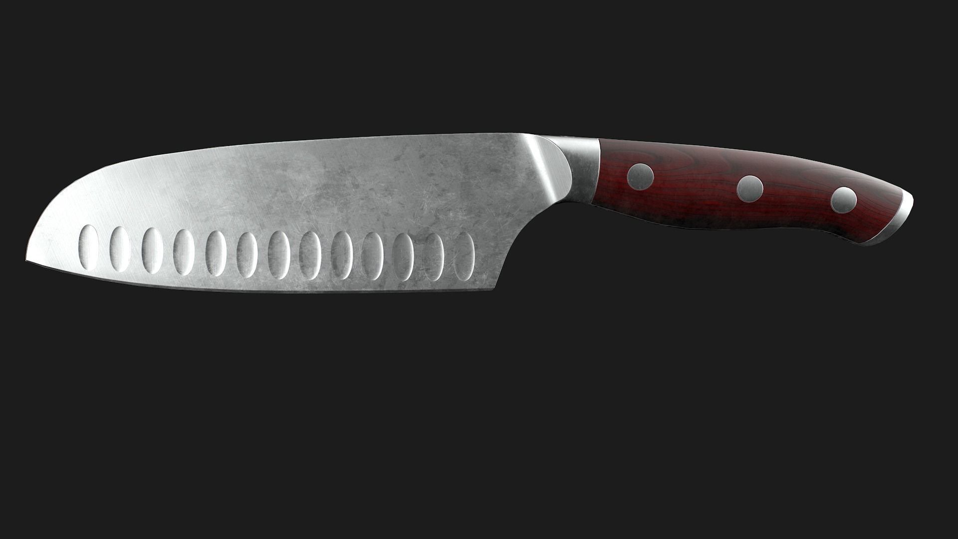 Kitchen Knives Pack PBR Game-Ready Low-poly 3D model_29