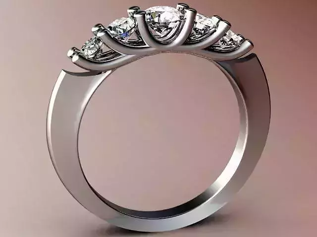Ring 5gems 3D print model