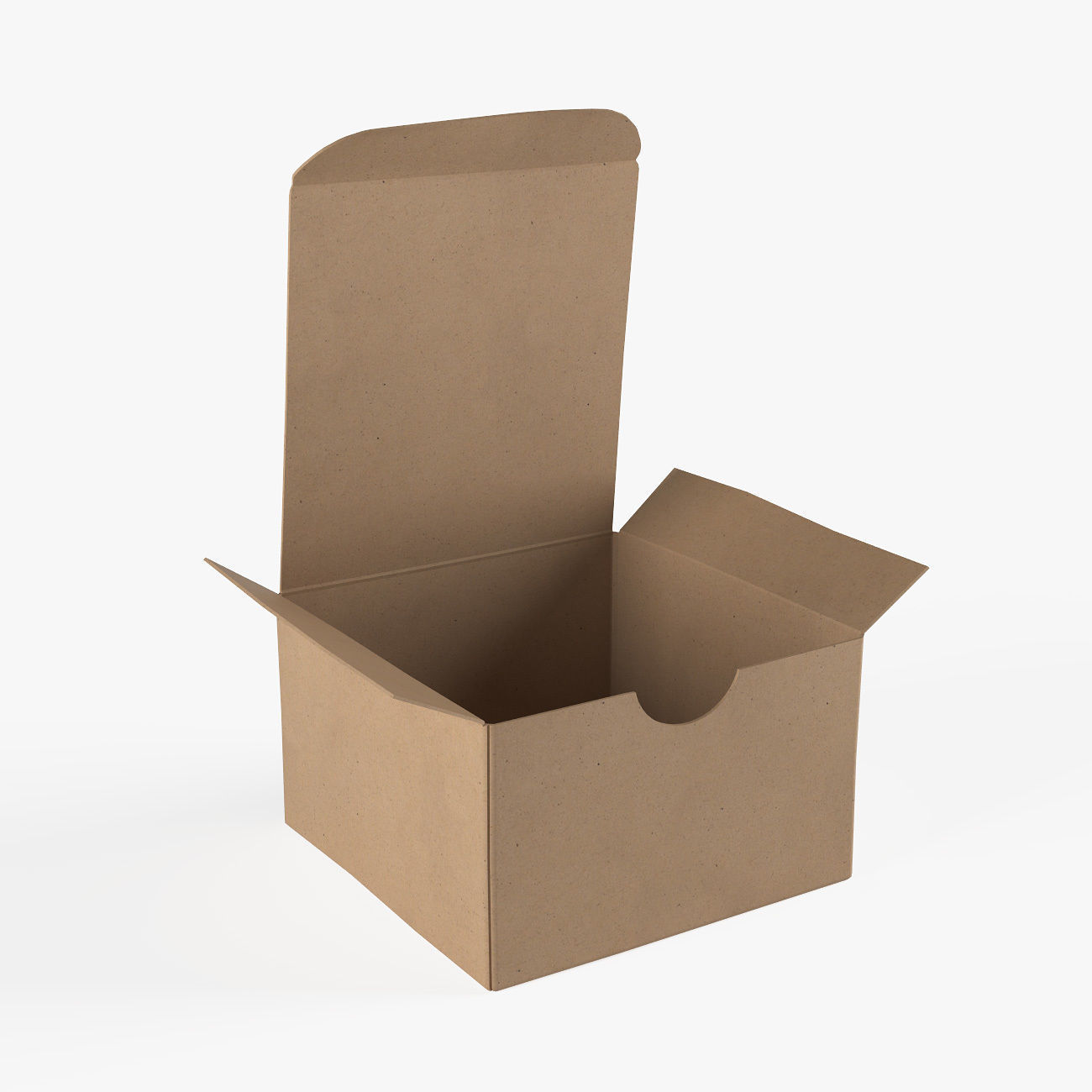 Cardboard box 3D model_1