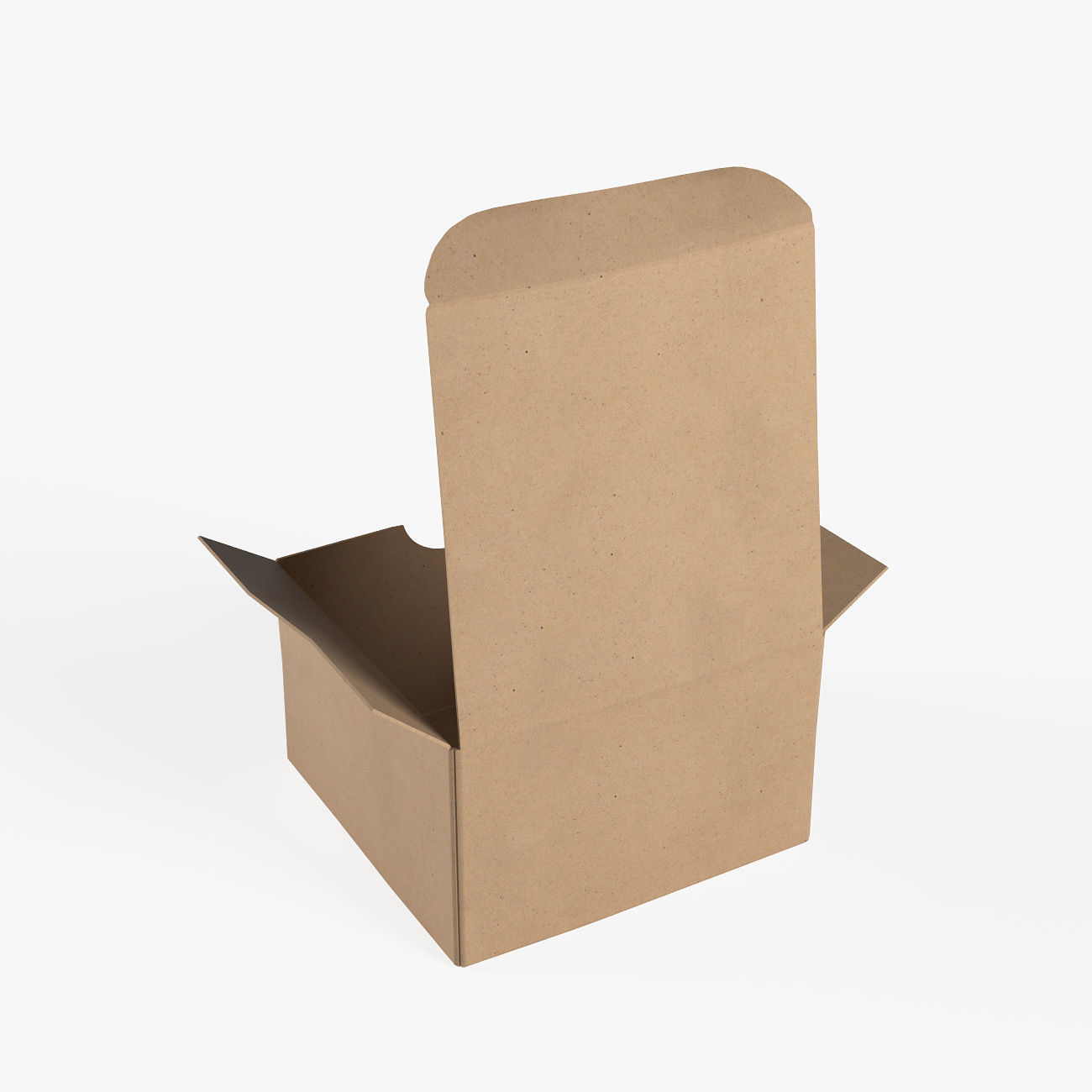 Cardboard box 3D model_4