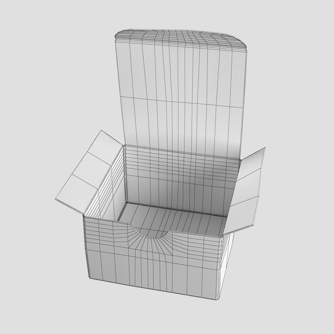 Cardboard box 3D model_7