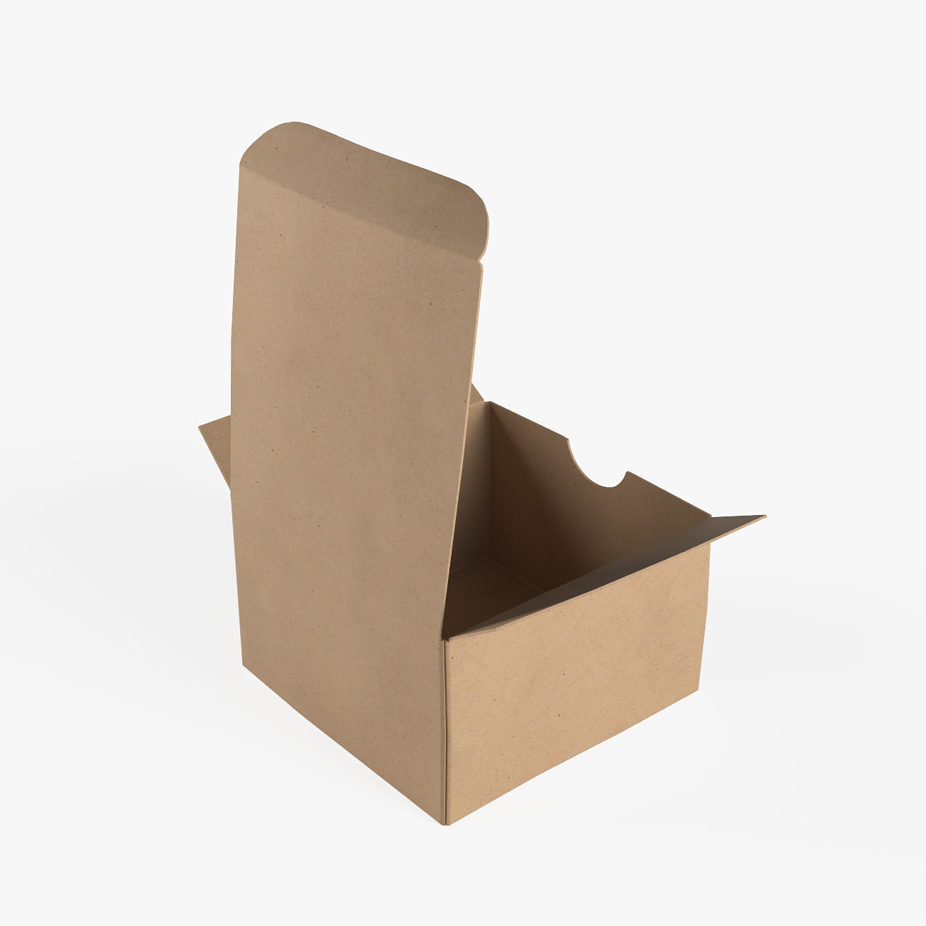 Cardboard box 3D model_5