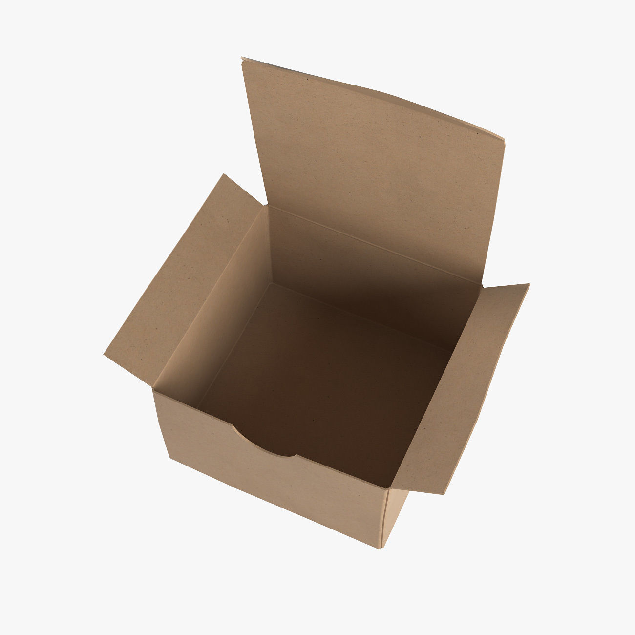 Cardboard box 3D model_3