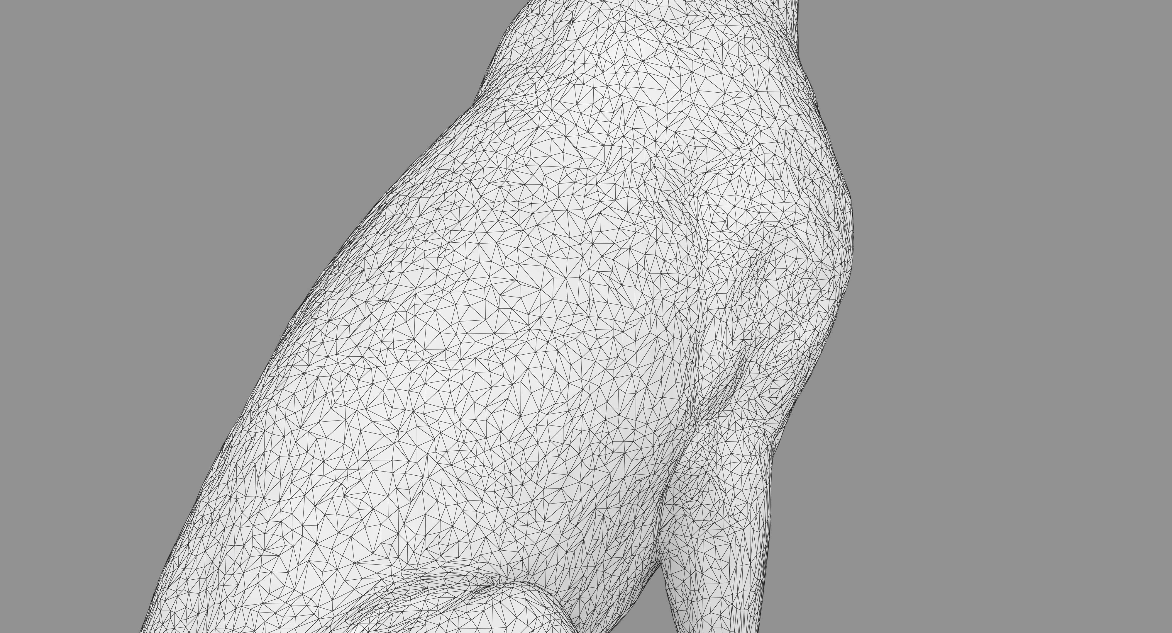 Dalmatian Dog Sitting Low-poly 3D model_30