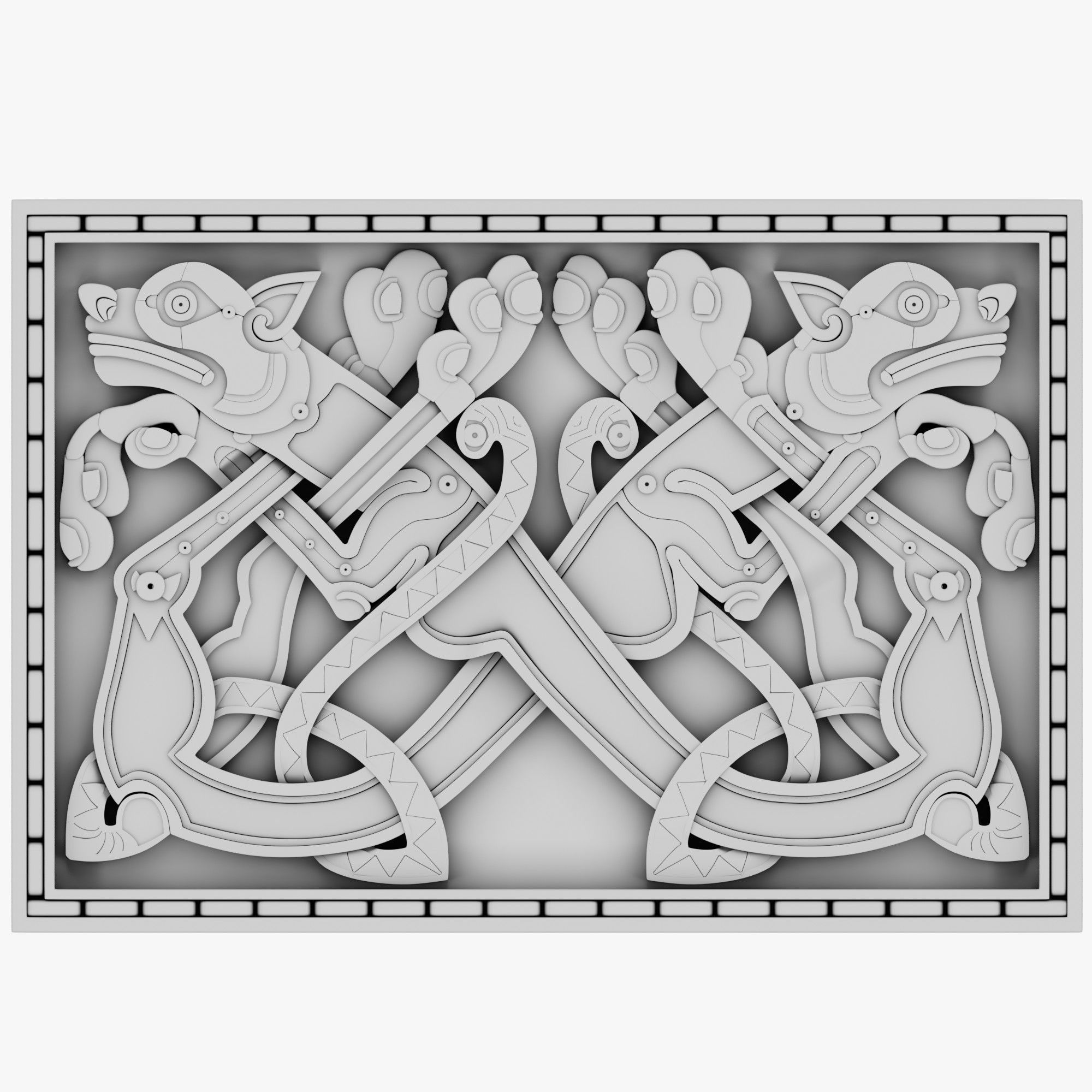 Celtic Ornaments Collection 3D model_1