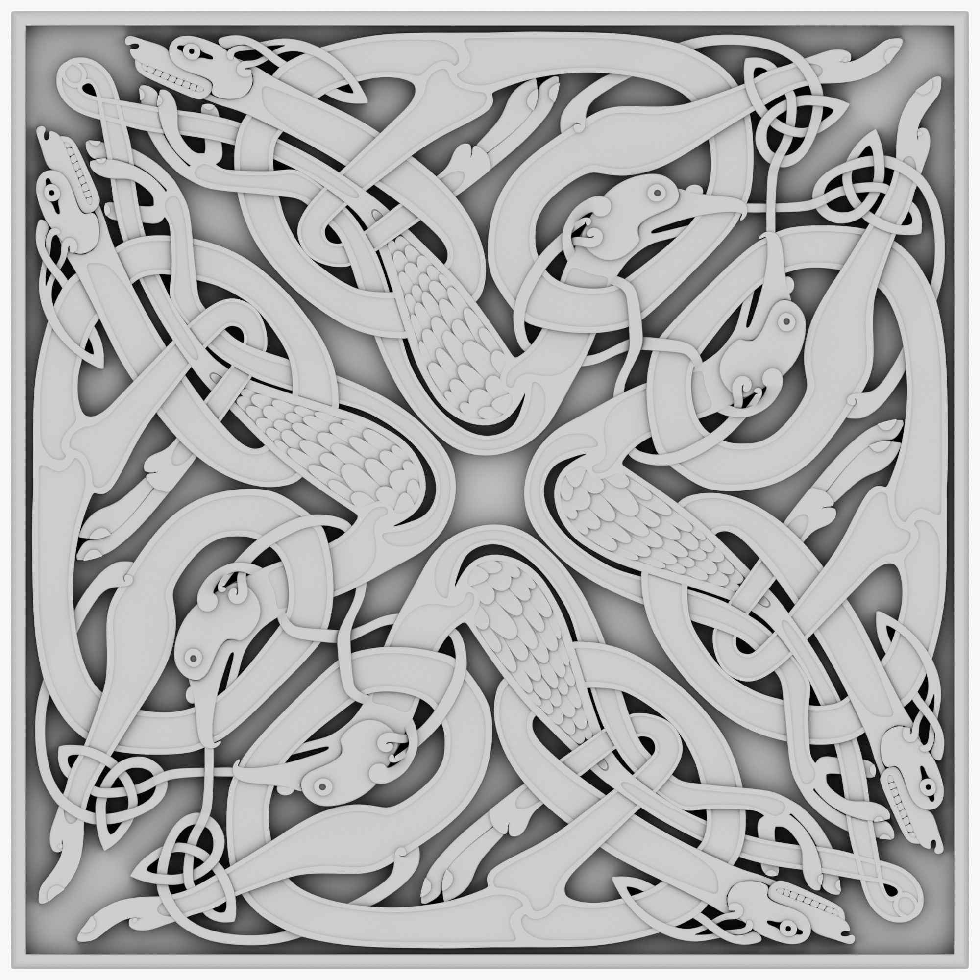 Celtic Ornaments Collection 3D model_49