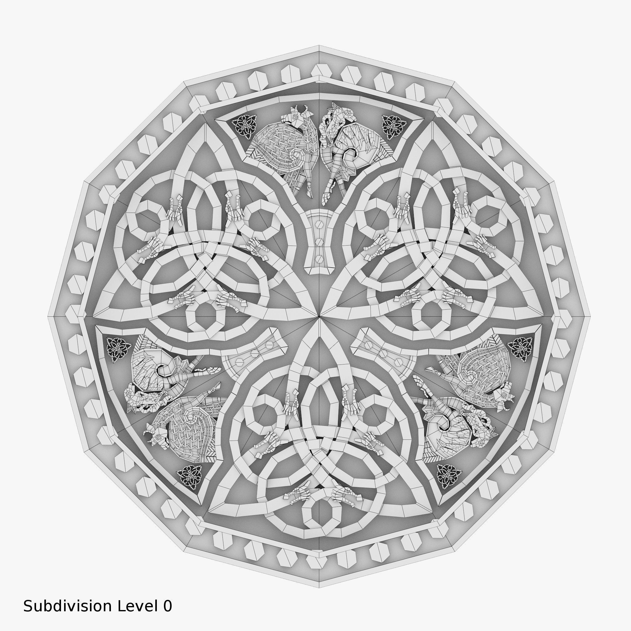 Celtic Ornaments Collection 3D model_33