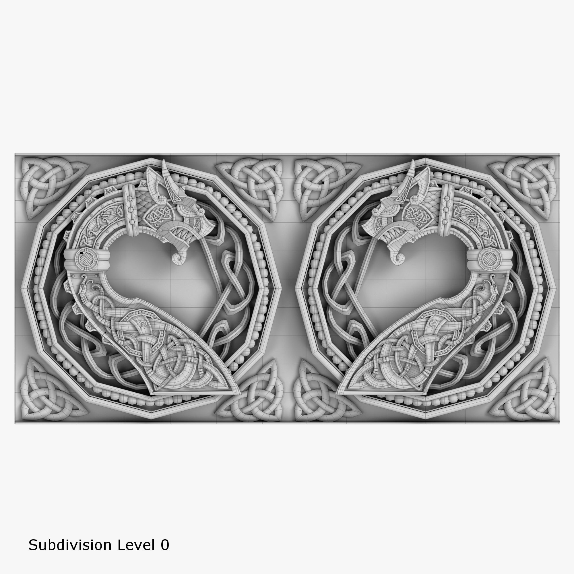 Celtic Ornaments Collection 3D model_15