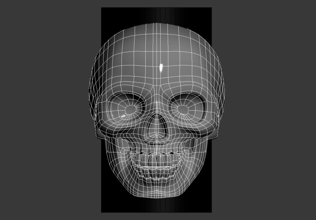 ring  scull 3D print model_4