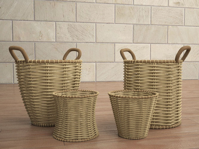 old basket Free 3D model