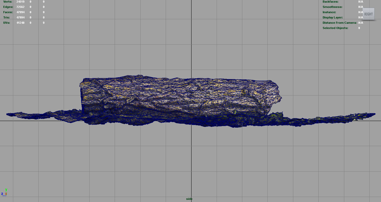 Dead trunk 6 Low-poly 3D model_9