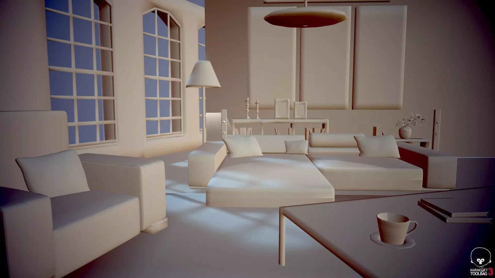 Living Room 3D print model