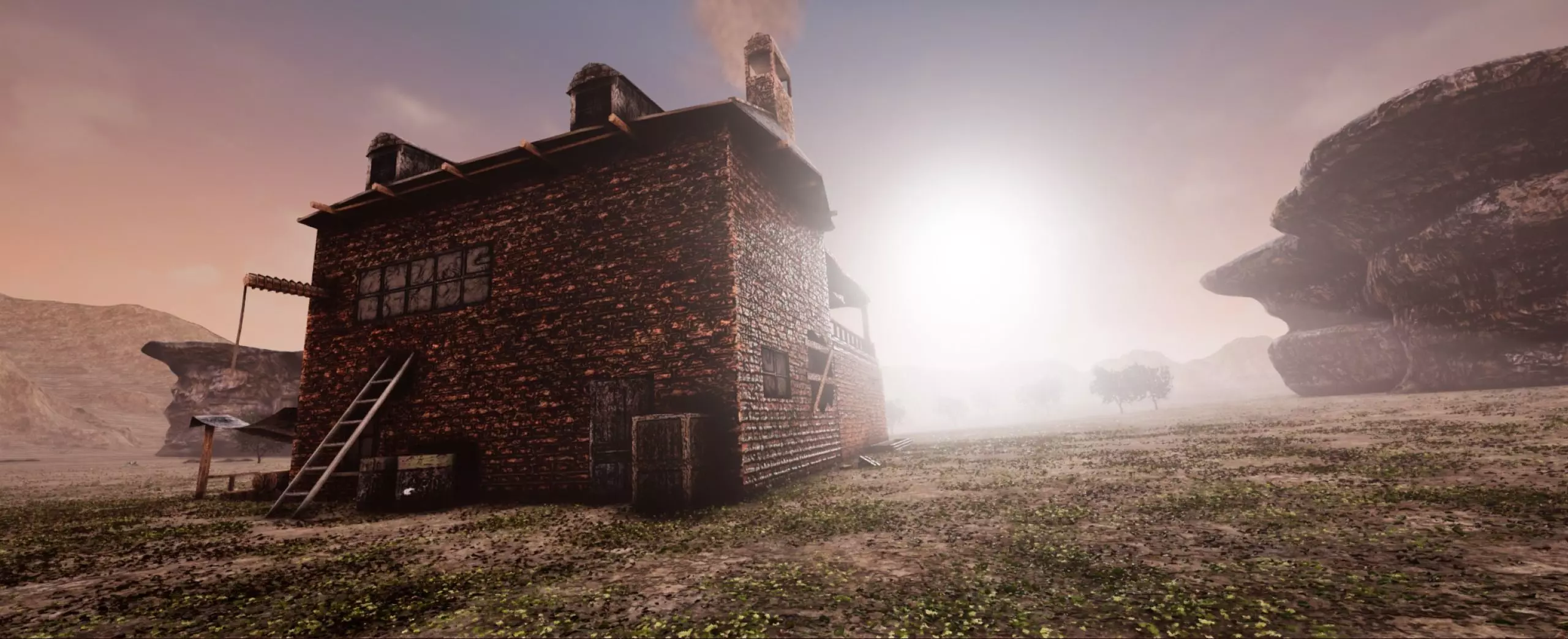 Old Farm Unreal Ready Low-poly 3D model_0