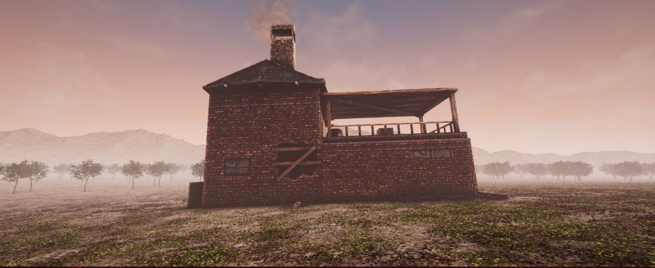 Old Farm Unreal Ready Low-poly 3D model_1