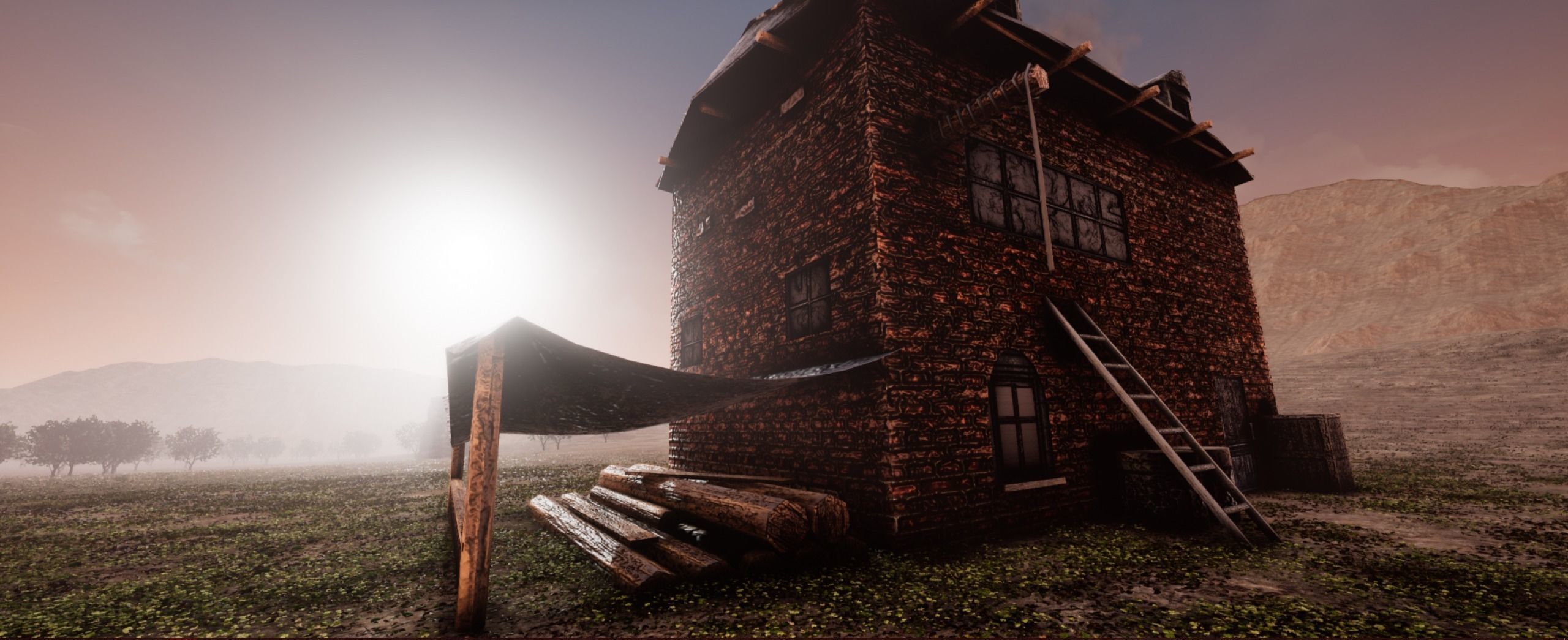 Old Farm Unreal Ready Low-poly 3D model_2