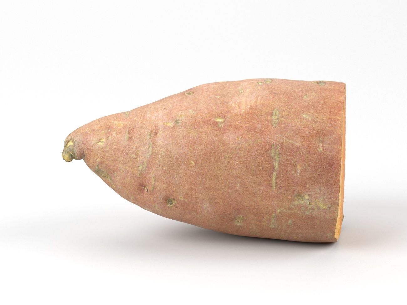 Photorealistic Sweet Potato Half 3D Scan 1 3D model_2