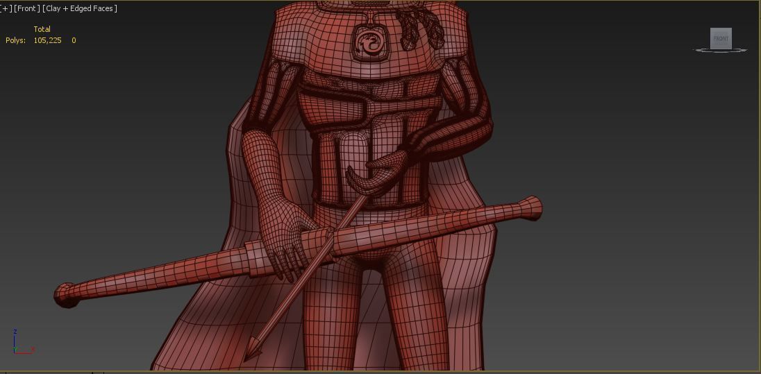 archer miniature 3D print model_2