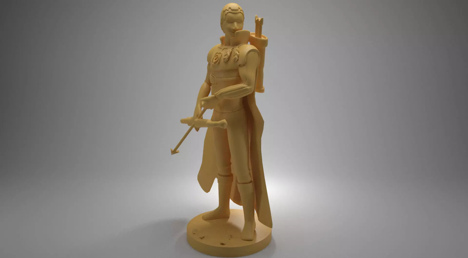 archer miniature 3D print model_0