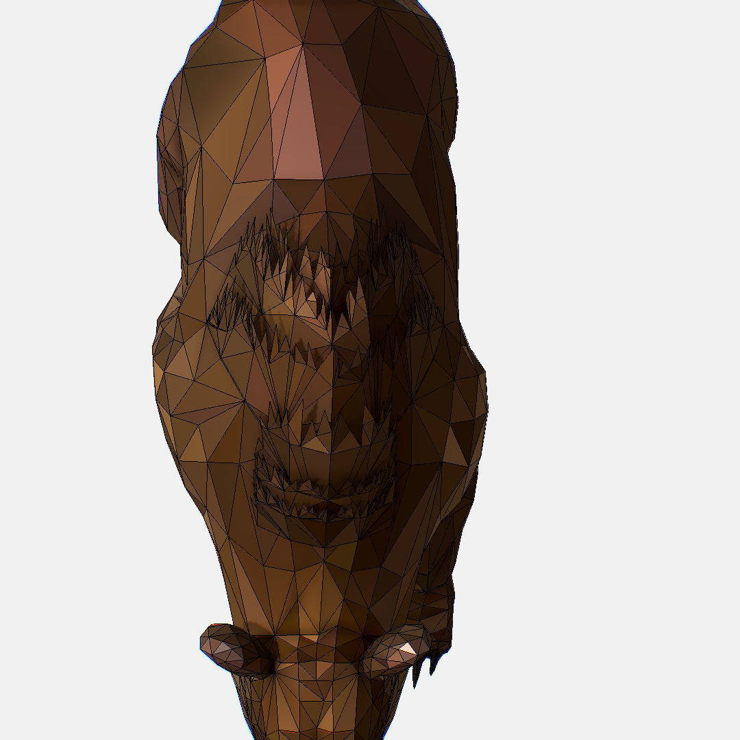 Animated Low Poly Art Brown Bear Low-poly 3D model_72