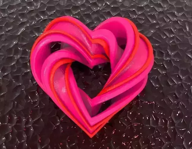 HEART KNOT LOOP 3D print model