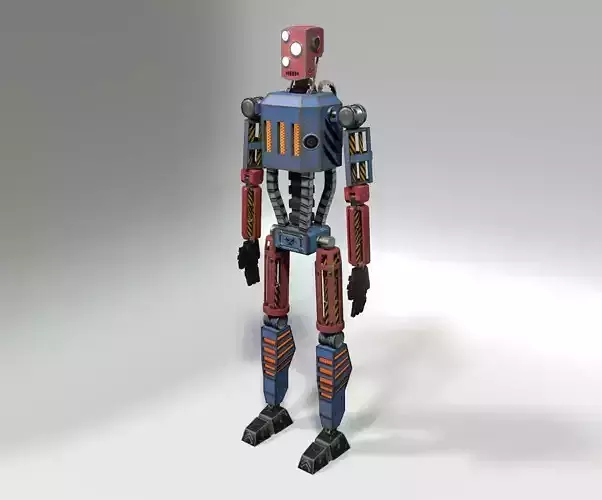 Lowpoly Robot Low-poly 3D model