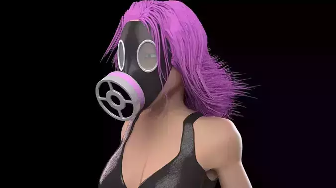 Rigged Animation Female Character