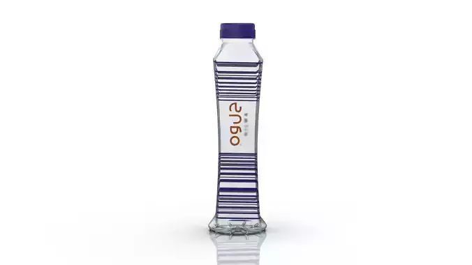 Bottle design for prototyping logo design 3D model