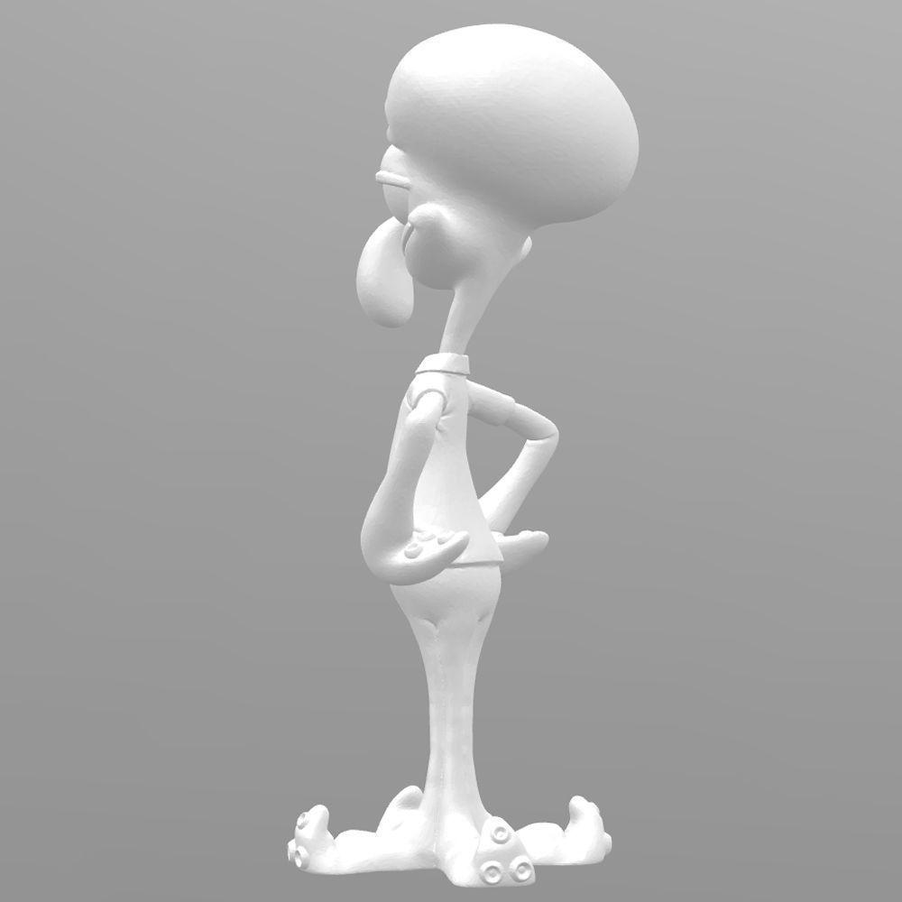 Squidward 3dprint ready 3D print model_3