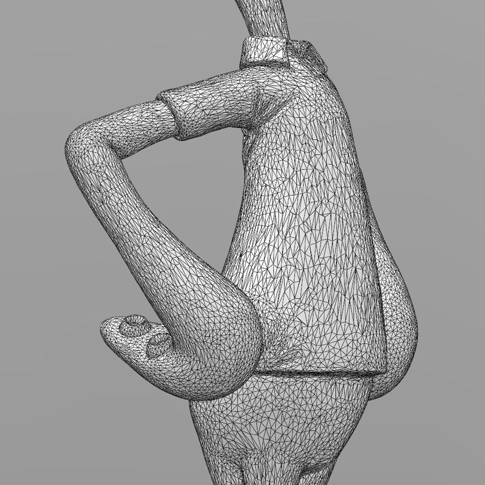 Squidward 3dprint ready 3D print model_7