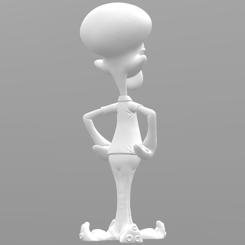 Squidward 3dprint ready 3D print model_4