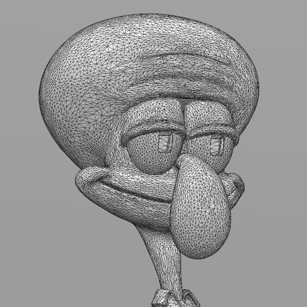 Squidward 3dprint ready 3D print model_6