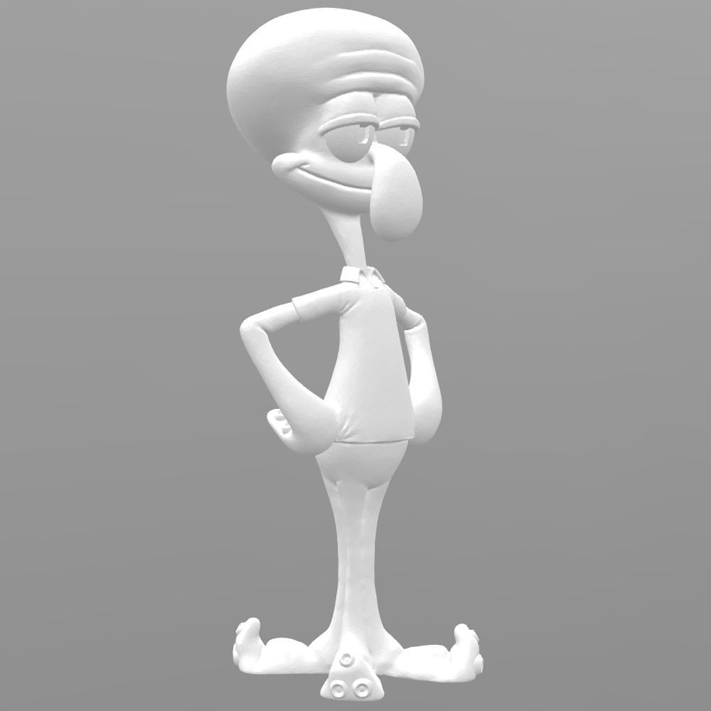 Squidward 3dprint ready 3D print model_2