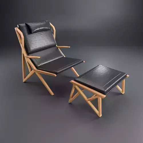Hookl und Stool Triangle armchair