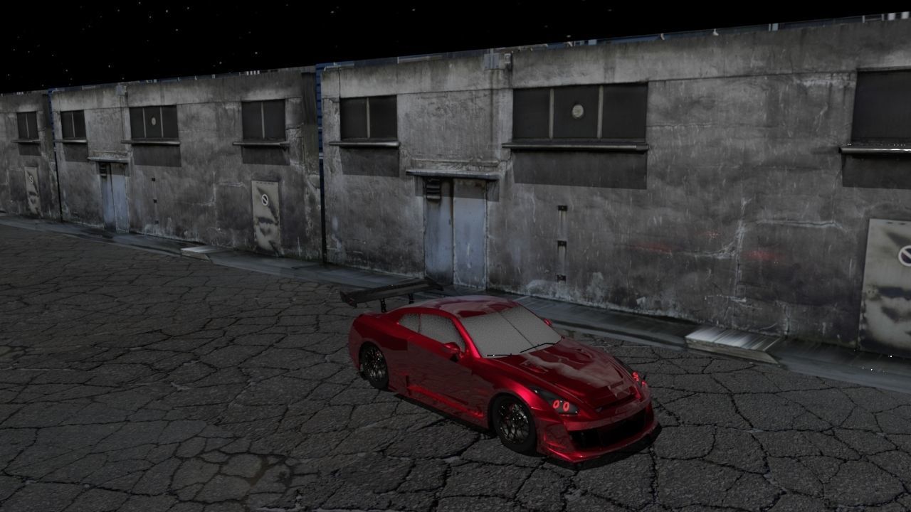 Nissan 370Z GT-R Modified Low-poly 3D model_2