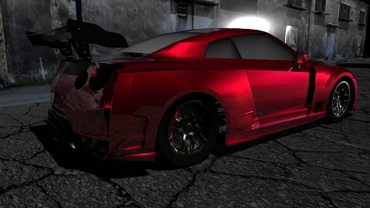 Nissan 370Z GT-R Modified Low-poly 3D model_3