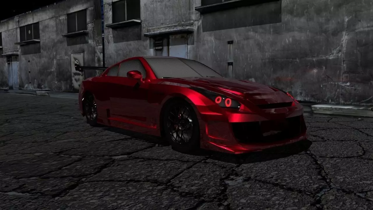 Nissan 370Z GT-R Modified Low-poly 3D model_0