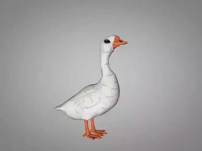 Goose Low-poly 3D model