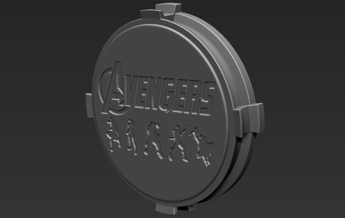 Decorative Avengers Base Stand for figurines 3D print model_2