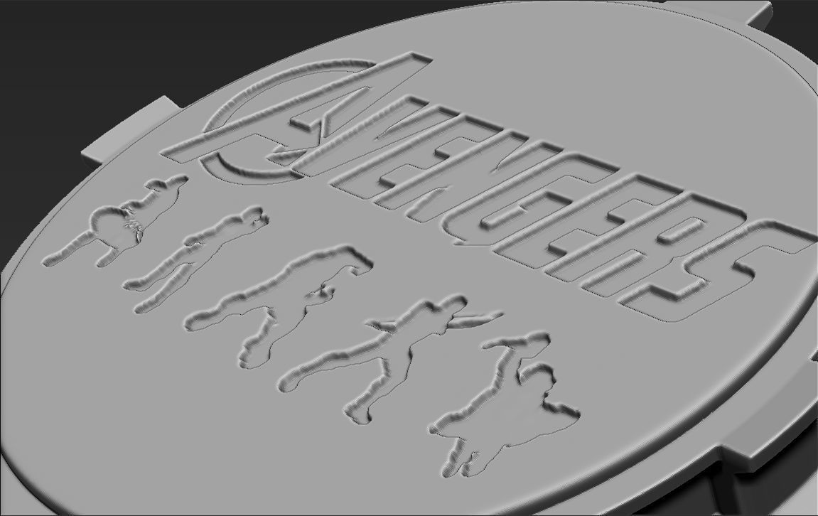 Decorative Avengers Base Stand for figurines 3D print model_6