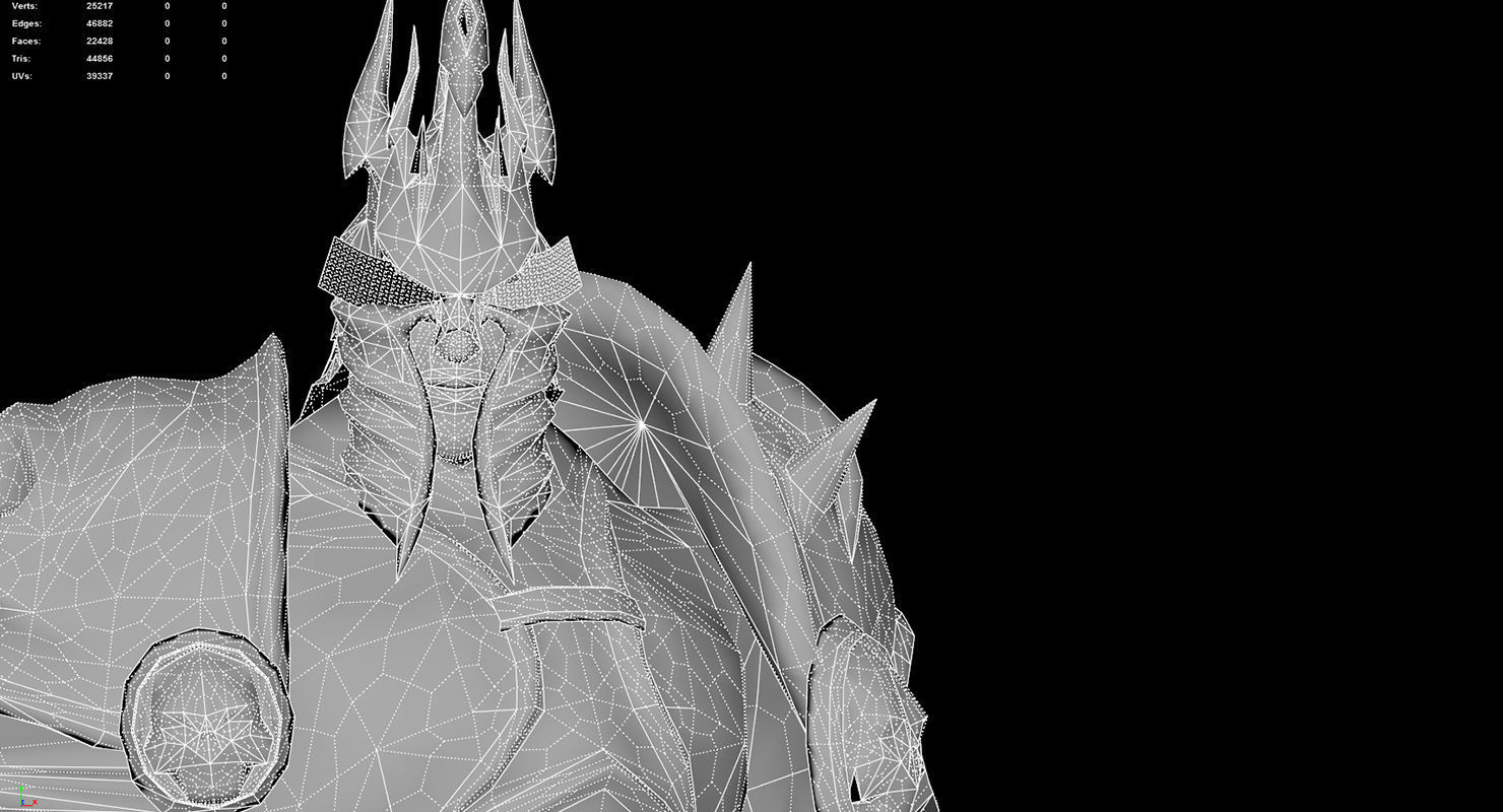 Warcraft Lichking Animated and Rigged Free low-poly 3D model_7