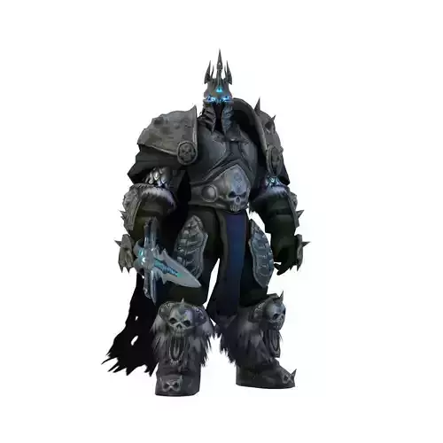 Warcraft Lichking Animated and Rigged Free low-poly 3D model