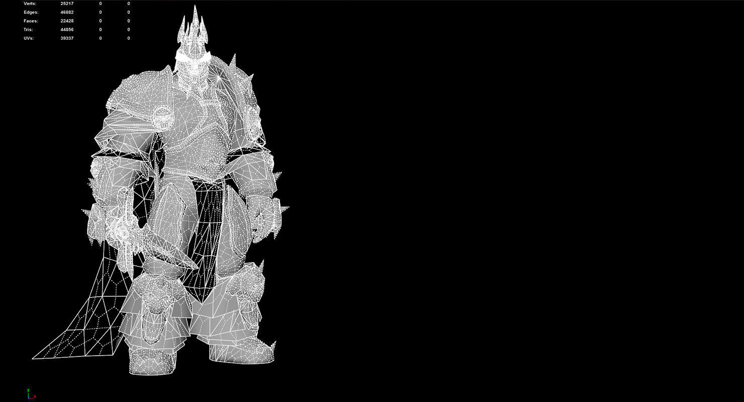Warcraft Lichking Animated and Rigged Free low-poly 3D model_6