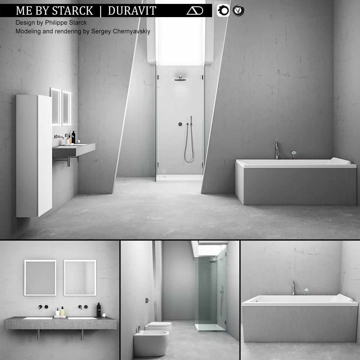 Bathroom furniture collection 3 Bathroom 9 3D model_39