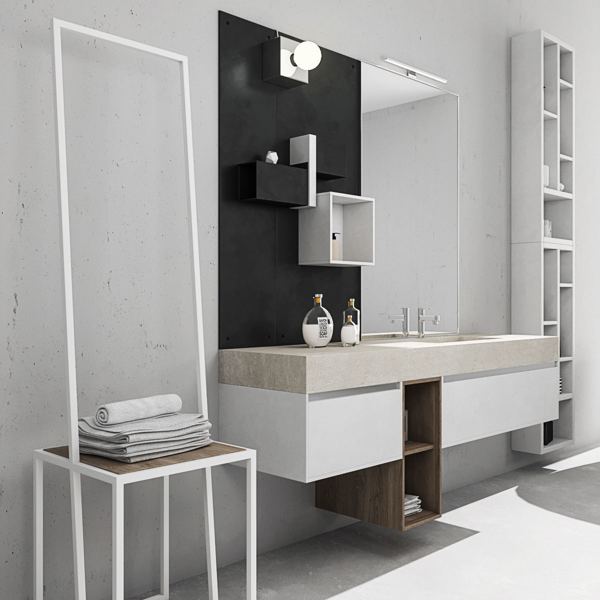 Bathroom furniture collection 3 Bathroom 9 3D model_2