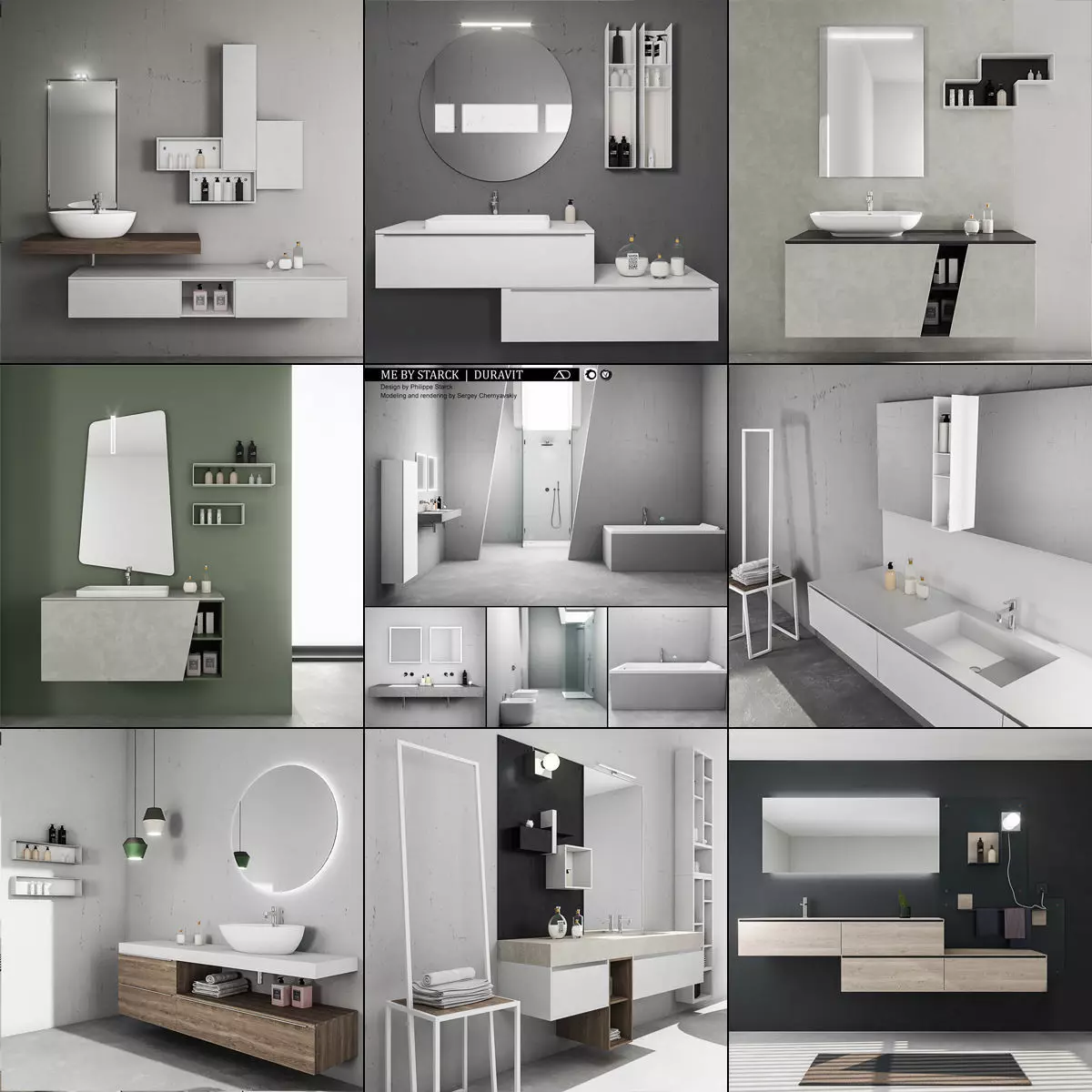 Bathroom furniture collection 3 Bathroom 9 3D model_0