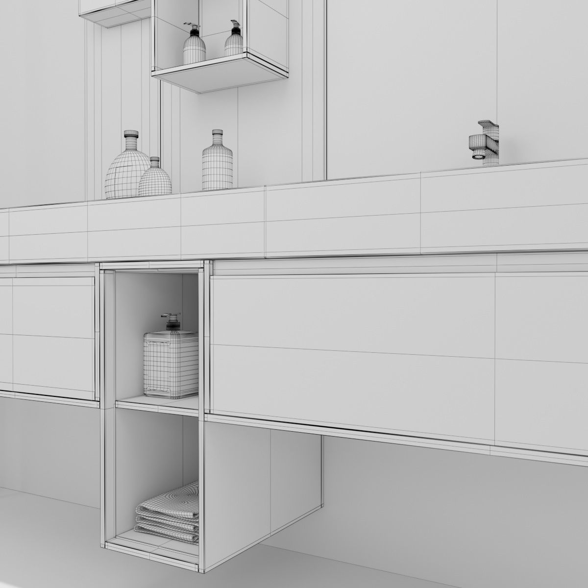 Bathroom furniture collection 3 Bathroom 9 3D model_3